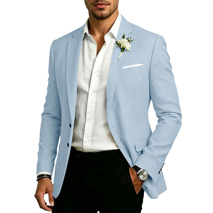 Men's Classic Slim Fit Two-Button Blazer