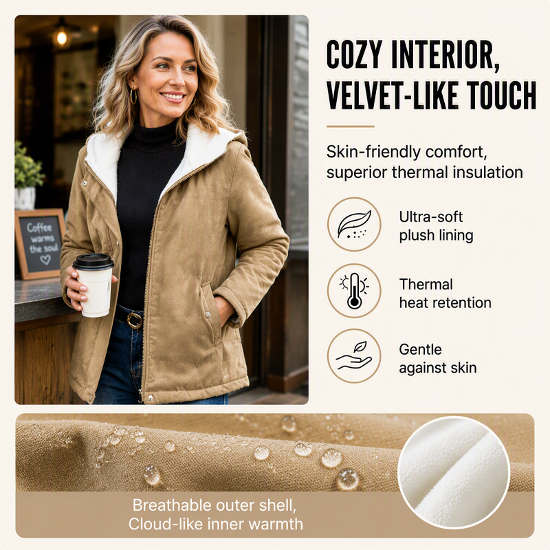 Women's Thickened Hooded Winter Jacket
