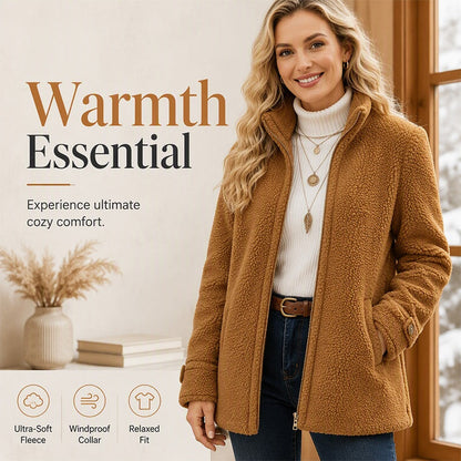 Women's Winter Full Zip Stand Collar Jacket
