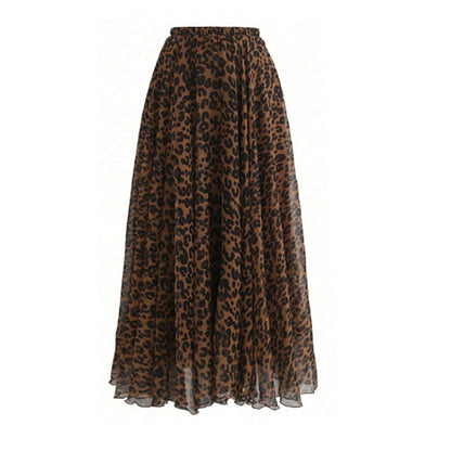 Women's Print A-Line Maxi Skirt