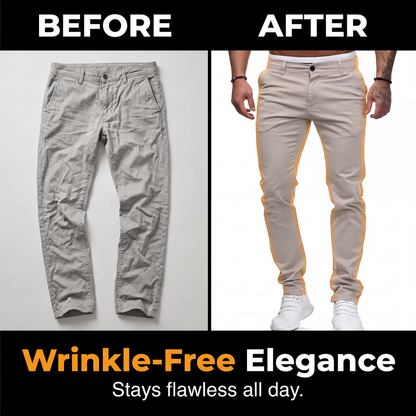 Modern slim-leg stretch pants