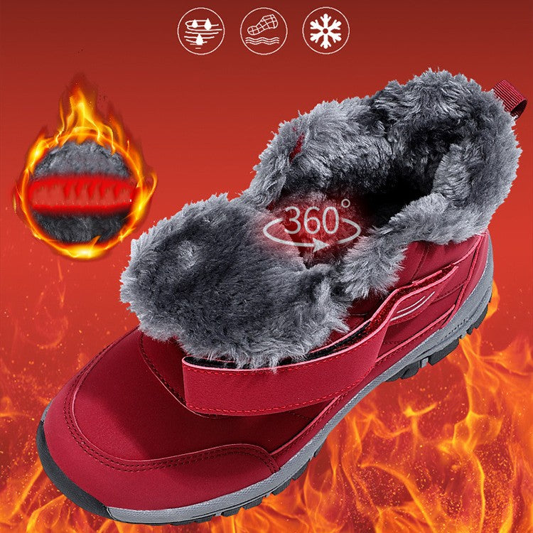 Plush and thick cotton anti slip shoes
