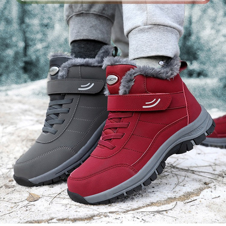 Plush and thick cotton anti slip shoes