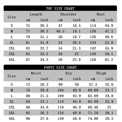Men's Retro Loose Fit 2-Piece Set