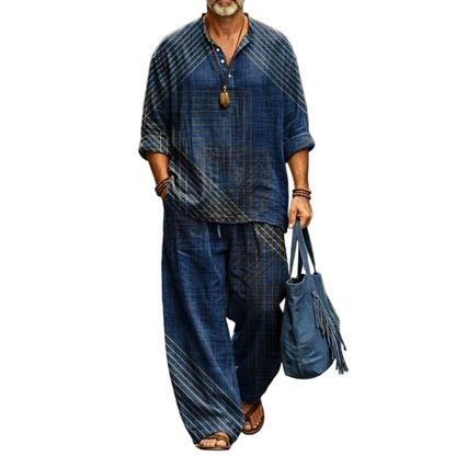 Men's Retro Loose Fit 2-Piece Set