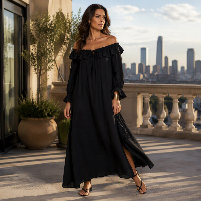 Women's Casual Off-Shoulder Maxi Dress