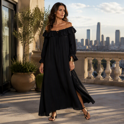 Women's Casual Off-Shoulder Maxi Dress