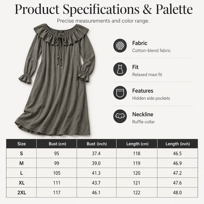 Women's Casual Off-Shoulder Maxi Dress