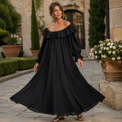 Women's Casual Off-Shoulder Maxi Dress