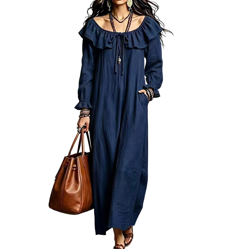 Women's Casual Off-Shoulder Maxi Dress