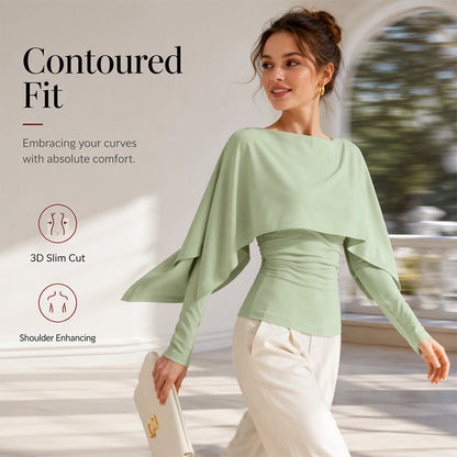 Cooling Cape Knit Top