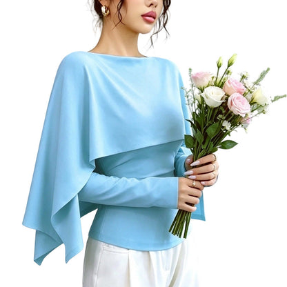 Cooling Cape Knit Top