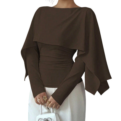 Cooling Cape Knit Top