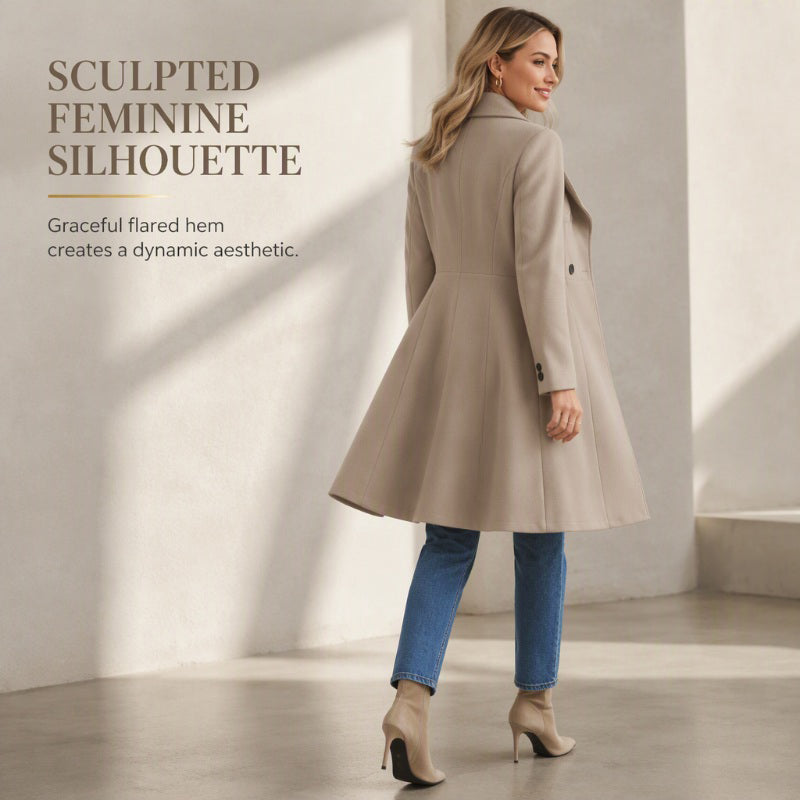 Women's Elegant Slim Fit Lapel Coat