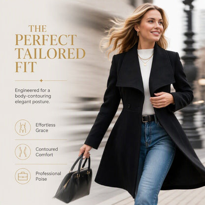 Women's Elegant Slim Fit Lapel Coat