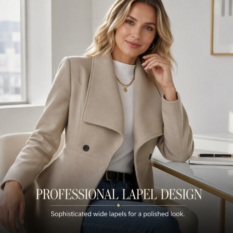 Women's Elegant Slim Fit Lapel Coat