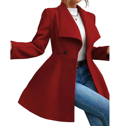 Women's Elegant Slim Fit Lapel Coat