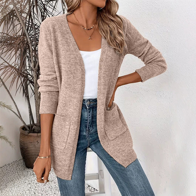 Women's Casual Open Front Knit Cardigan