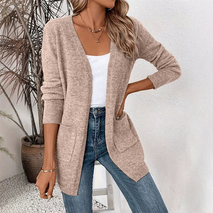 Women's Casual Open Front Knit Cardigan
