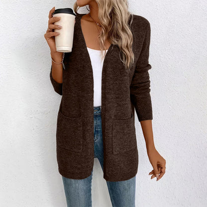 Women's Casual Open Front Knit Cardigan