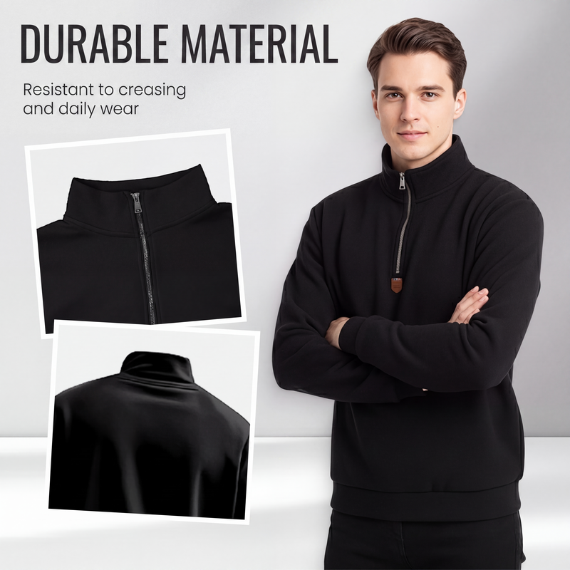 ✨Men's Stand Collar Quarter-Zip Pullover