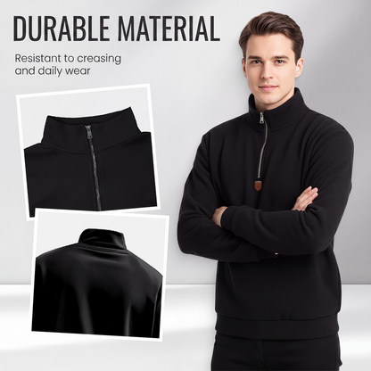 ✨Men's Stand Collar Quarter-Zip Pullover