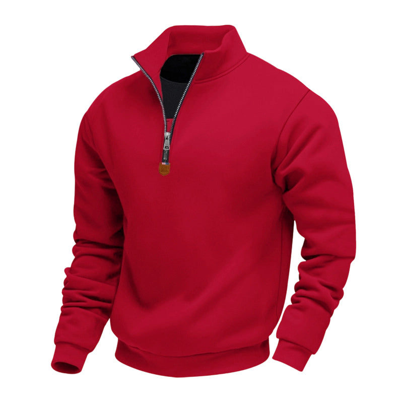 ✨Men's Stand Collar Quarter-Zip Pullover