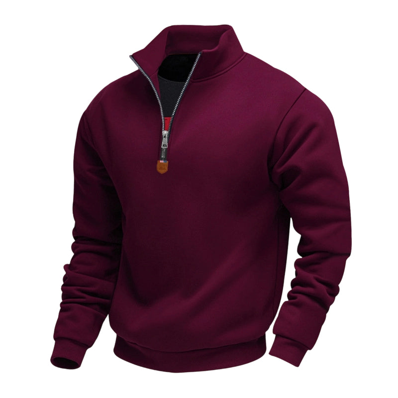 ✨Men's Stand Collar Quarter-Zip Pullover