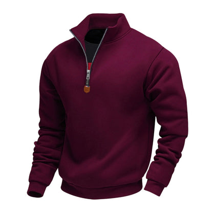 ✨Men's Stand Collar Quarter-Zip Pullover