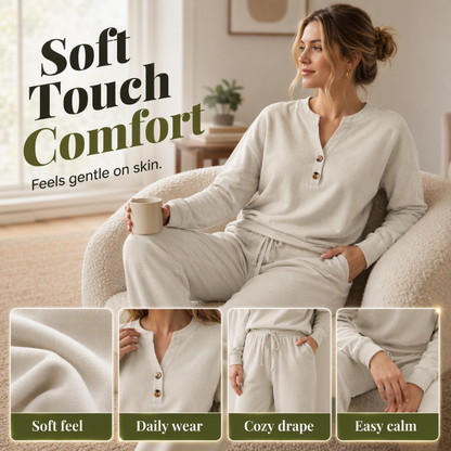 Women's Effortless Top & Wide-leg Pants Set
