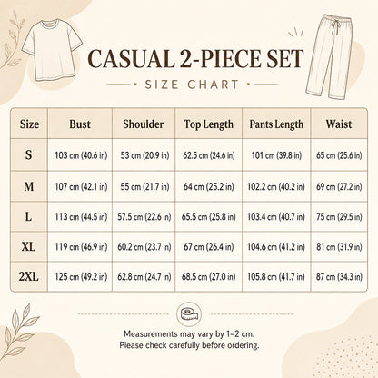 Women's Effortless Top & Wide-leg Pants Set