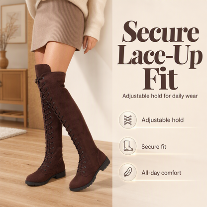 Women's High Lace-Up Over-the-Knee Boots
