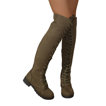 Women's High Lace-Up Over-the-Knee Boots
