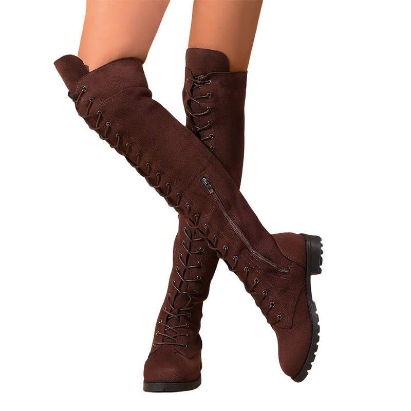 Women's High Lace-Up Over-the-Knee Boots