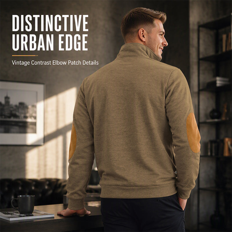 Men's Casual Plush Half-Zip Pullover