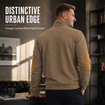 Men's Casual Plush Half-Zip Pullover