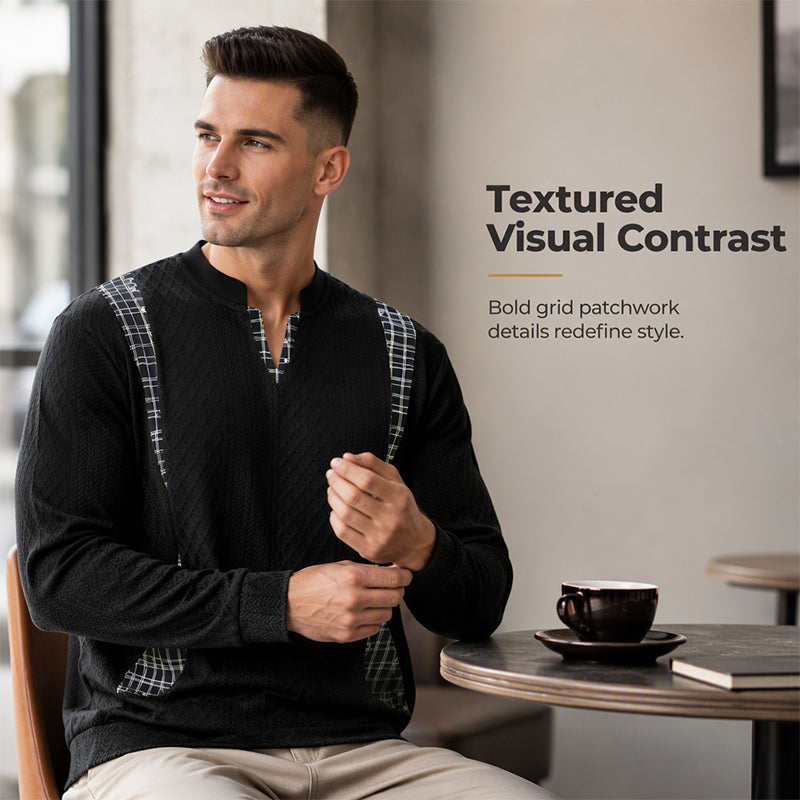 Men's Casual Long Sleeve Pullover Sweatshirt