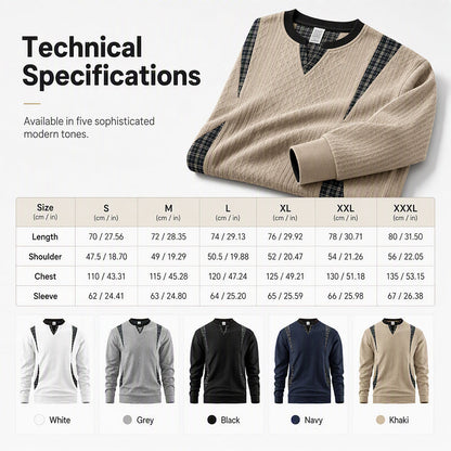 Men's Casual Long Sleeve Pullover Sweatshirt