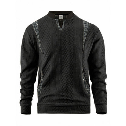 Men's Casual Long Sleeve Pullover Sweatshirt