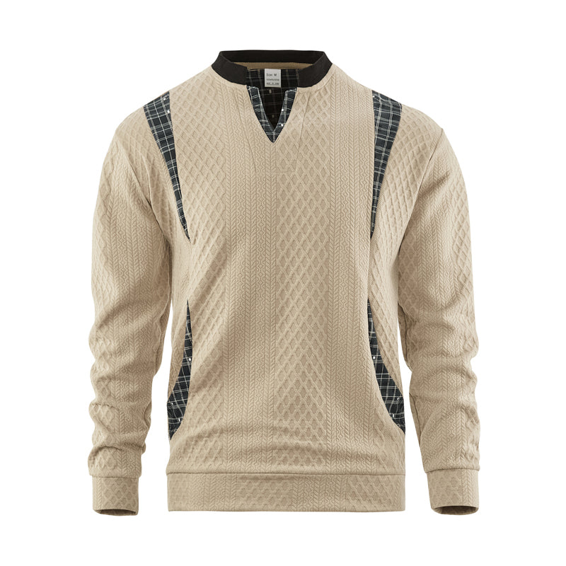 Men's Casual Long Sleeve Pullover Sweatshirt