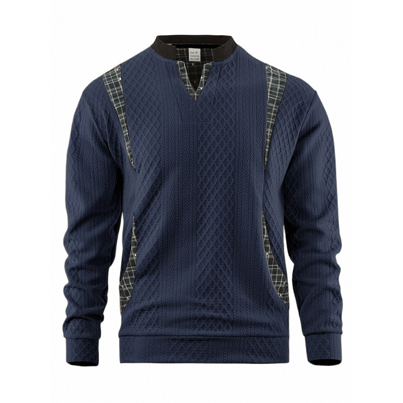 Men's Casual Long Sleeve Pullover Sweatshirt