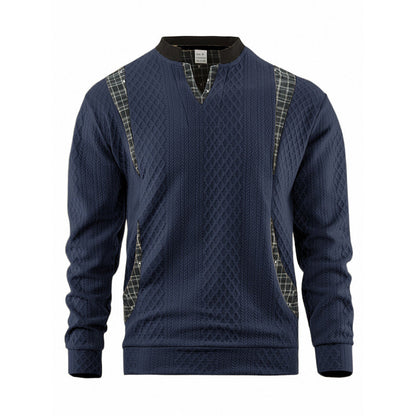 Men's Casual Long Sleeve Pullover Sweatshirt
