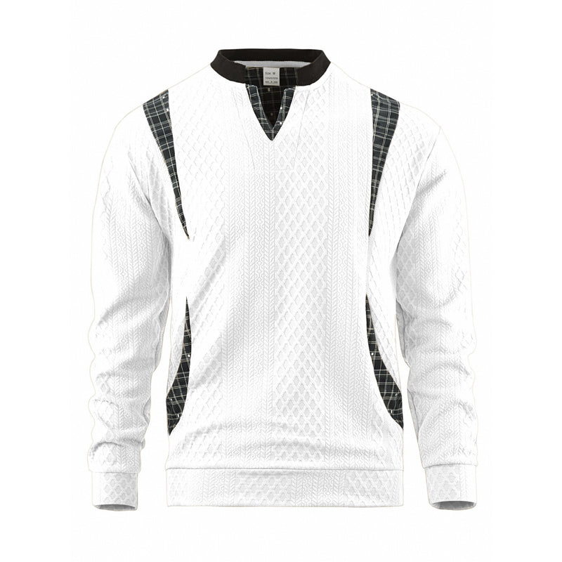 Men's Casual Long Sleeve Pullover Sweatshirt