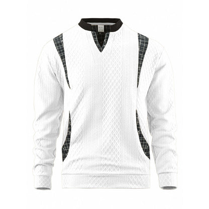 Men's Casual Long Sleeve Pullover Sweatshirt