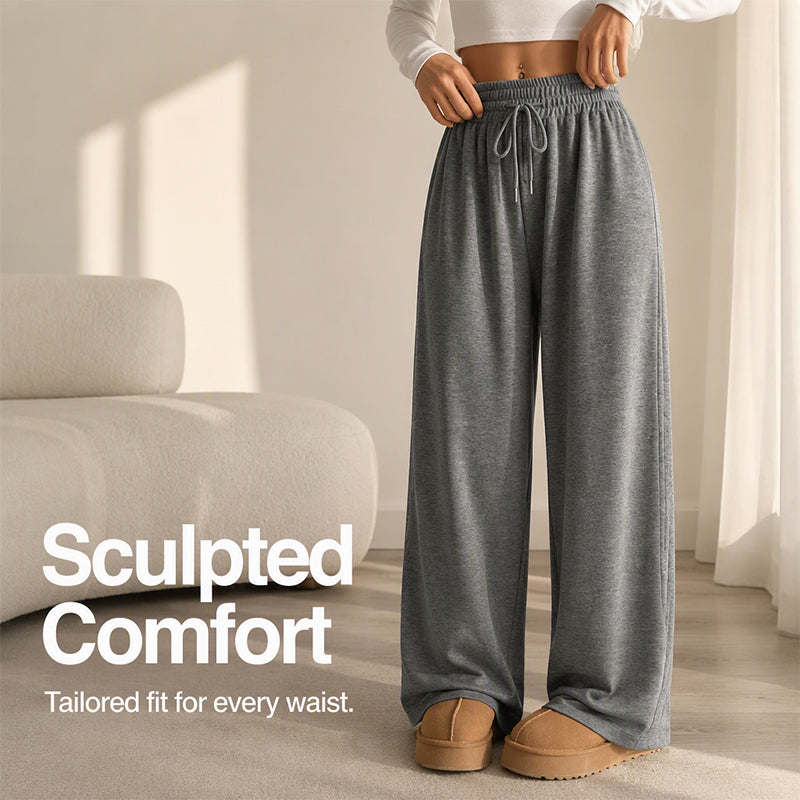 Women's High Waisted Wide-Leg Drawstring Pants