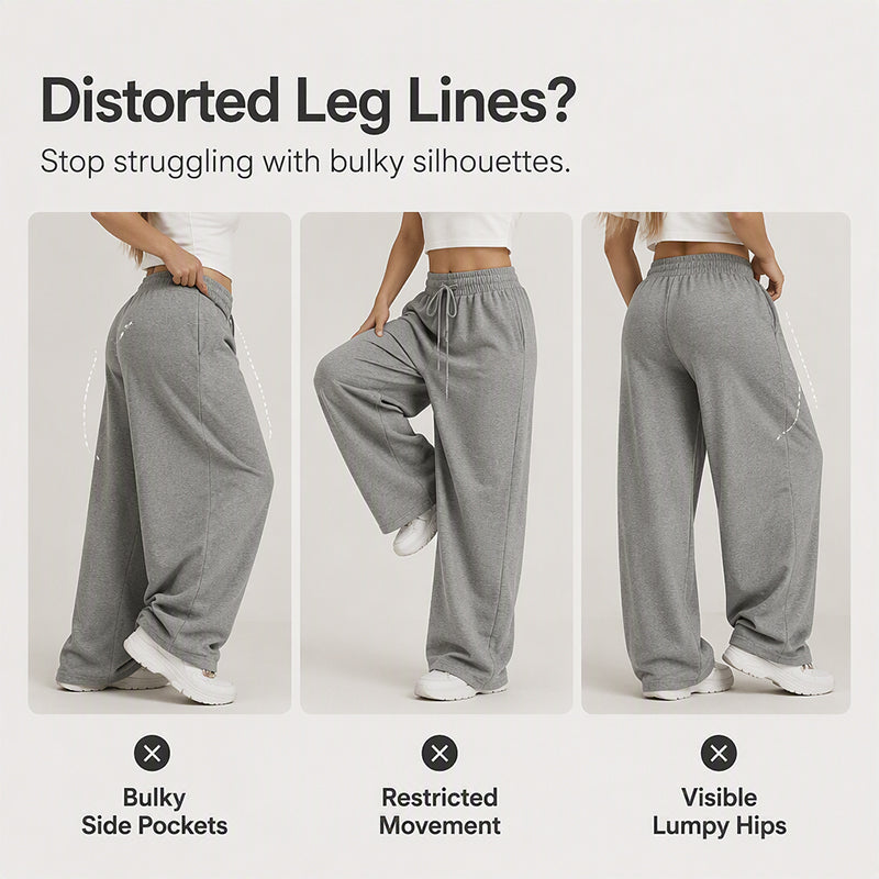 Women's High Waisted Wide-Leg Drawstring Pants