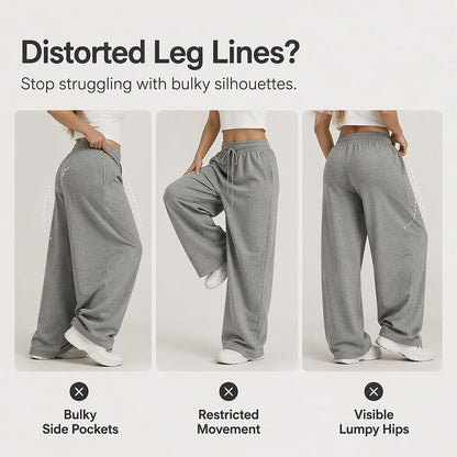 Women's High Waisted Wide-Leg Drawstring Pants