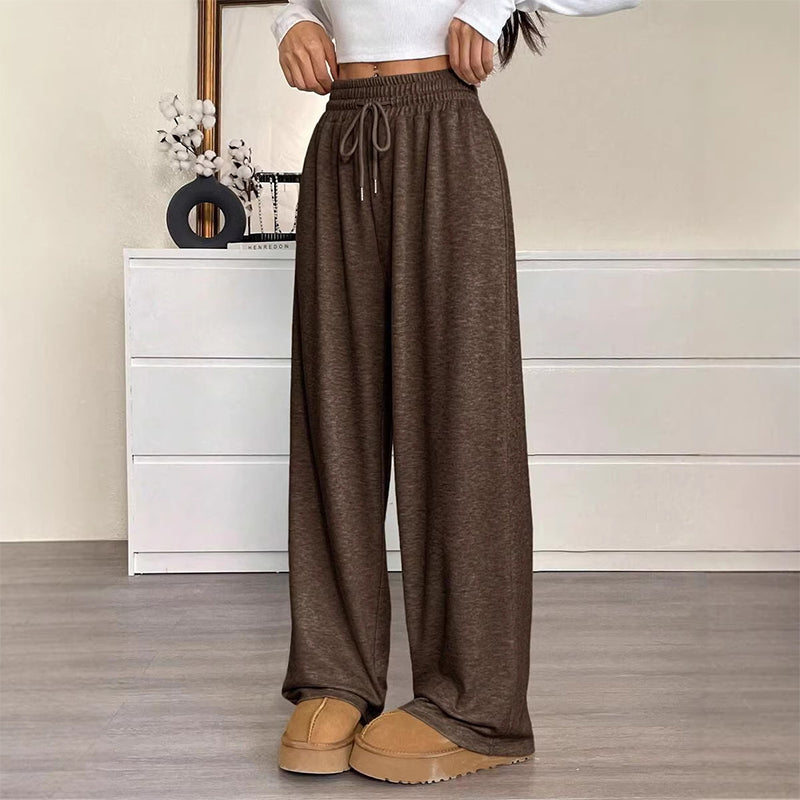 Women's High Waisted Wide-Leg Drawstring Pants