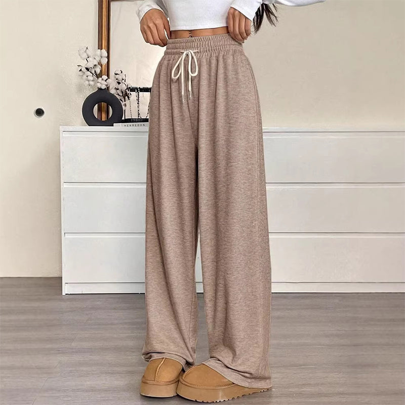 Women's High Waisted Wide-Leg Drawstring Pants