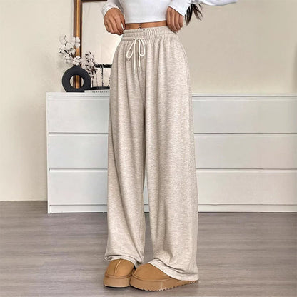 Women's High Waisted Wide-Leg Drawstring Pants